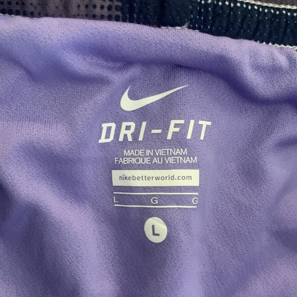 NWT Nike Dri-fit running shorts purple built-in panty large - Picture 5 of 9
